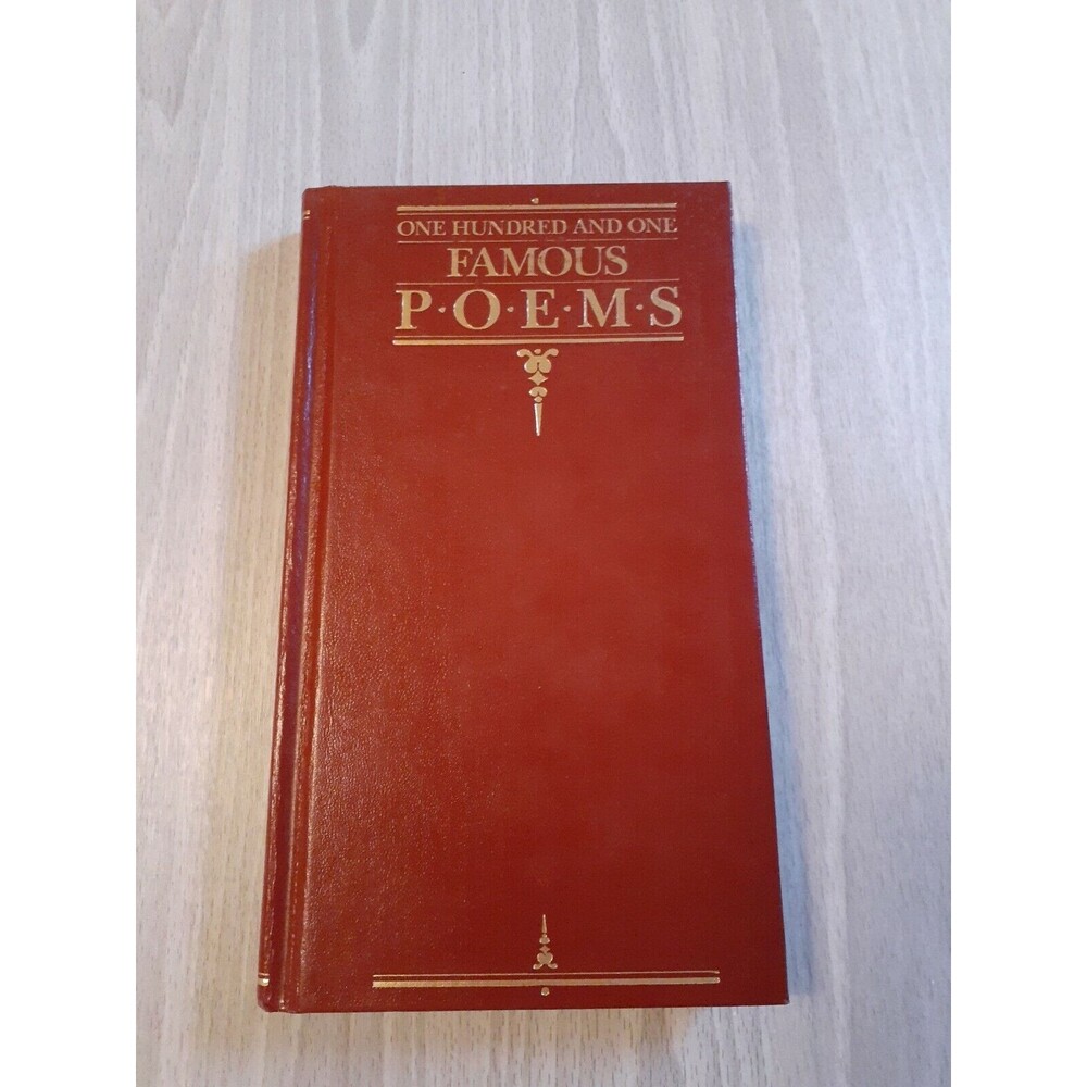 One Hundred And One Famous Poems 1958 Contemporary Books Acceptable Condition
